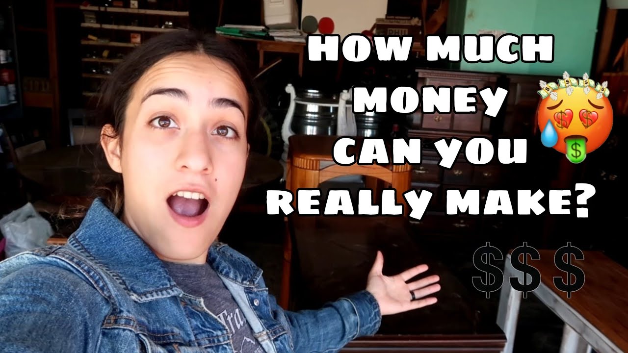 Flipping Furniture For One Month! How To Flip Furniture, Anyone Can Do This!