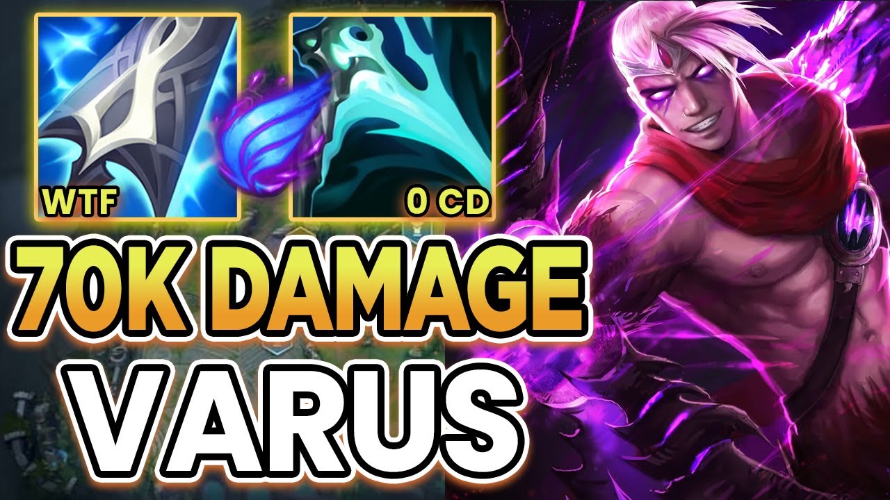 WILD RIFT VARUS ADC 70K DAMAGE | NEW ESSENCE REAVER VARUS BUILDS RUNES 0CD | SOVEREIGN RANK GAMEPLAY