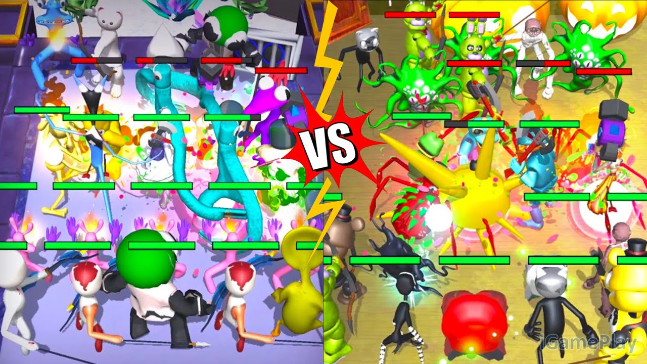 Merge Monster Rainbow Friend Vs Beat Door 100 Challenge, Merge Battle Gameplay