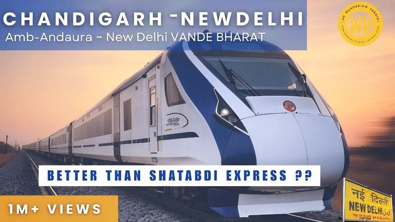 22448 VANDE BHARAT EXPRESS |  Journey and food Review| Chandigarh to New Delhi