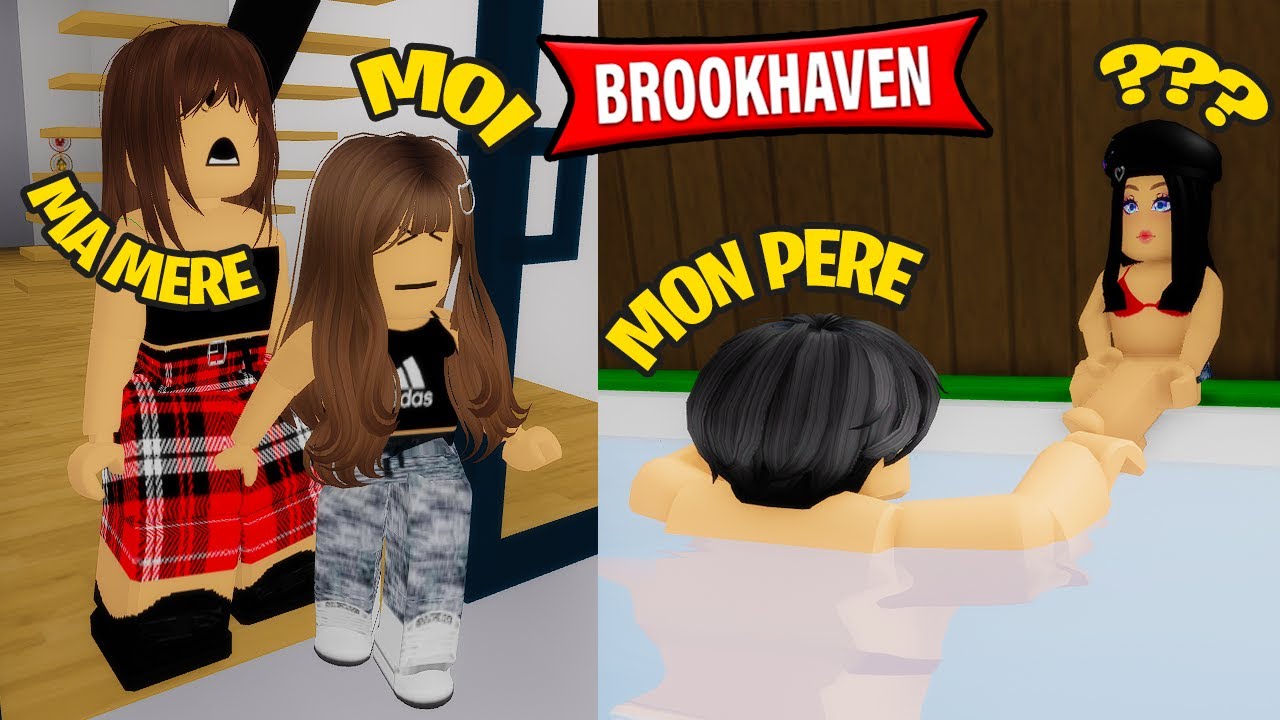 MON PÈRE VOIT UNE AUTRE FEMME QUE MA MÈRE 😭 . . . sur BROOKHAVEN RP ! ROBLOX FR