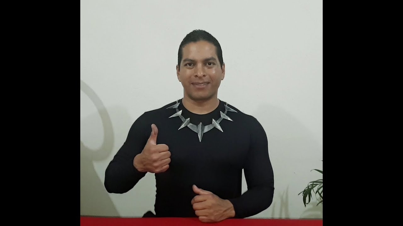 COMO HACER EL COLLAR DE BLACK PANTHER (PANTERA NEGRA)