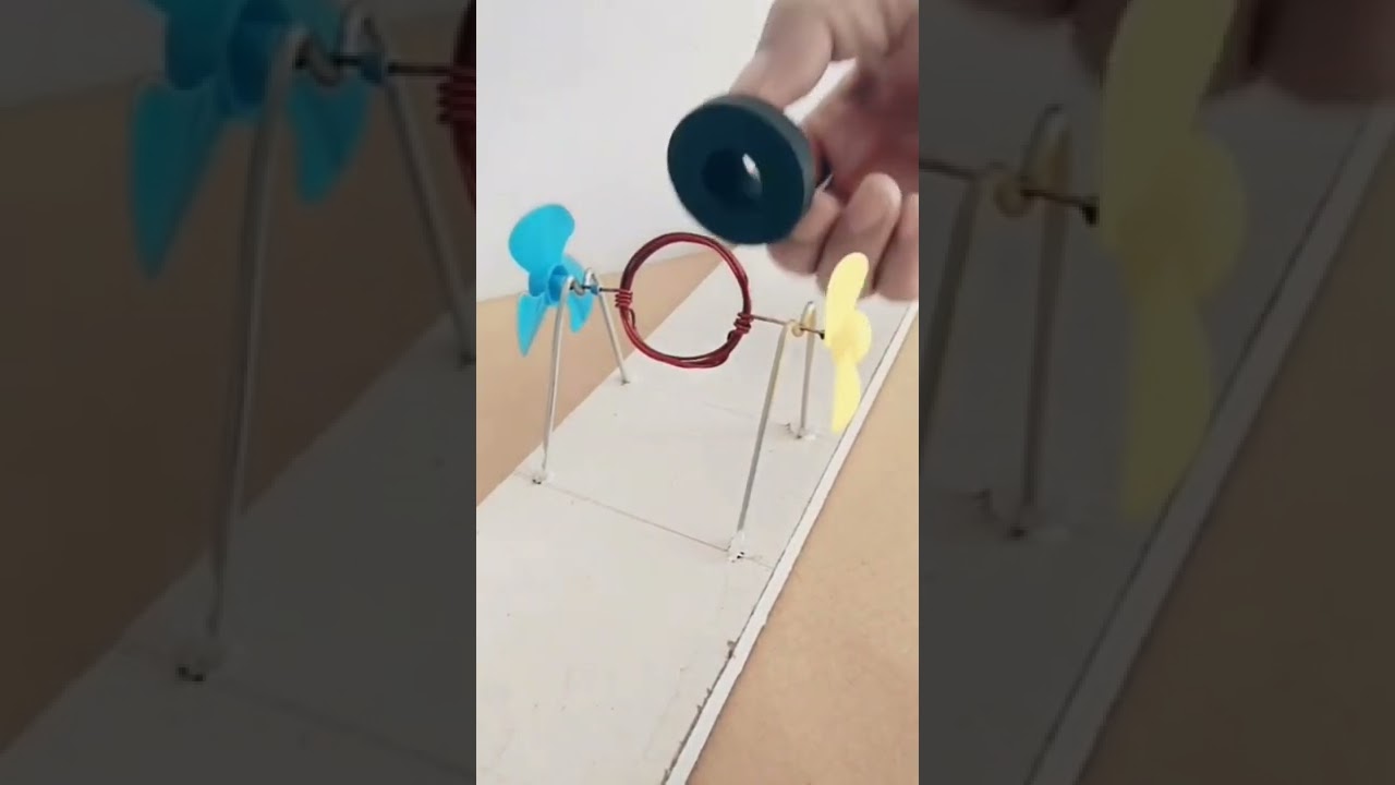 Fan Rotation coil by megantic field || Experiment witj magnet ||