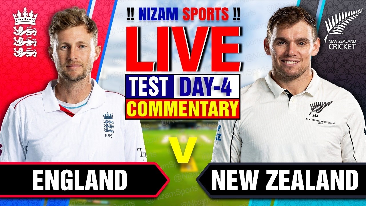 🔴Live: England vs New Zealand | 2nd Test | Live Cricket Score & Commentary