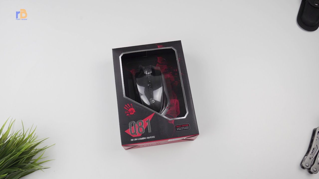Unboxing Bloody Q81 Neon X'glide Gaming Mouse
