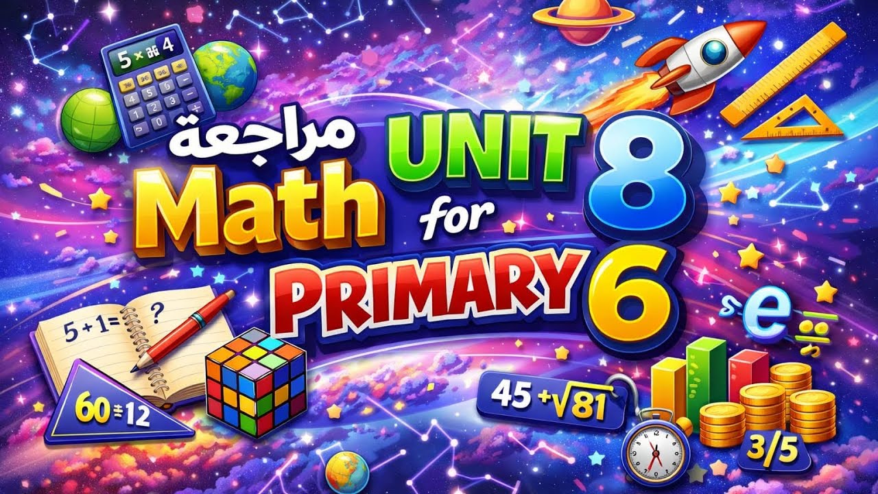 Revision on unit 8 maths primary 6 مراجعة يونت 8 ماث ٦ ابتدائي
