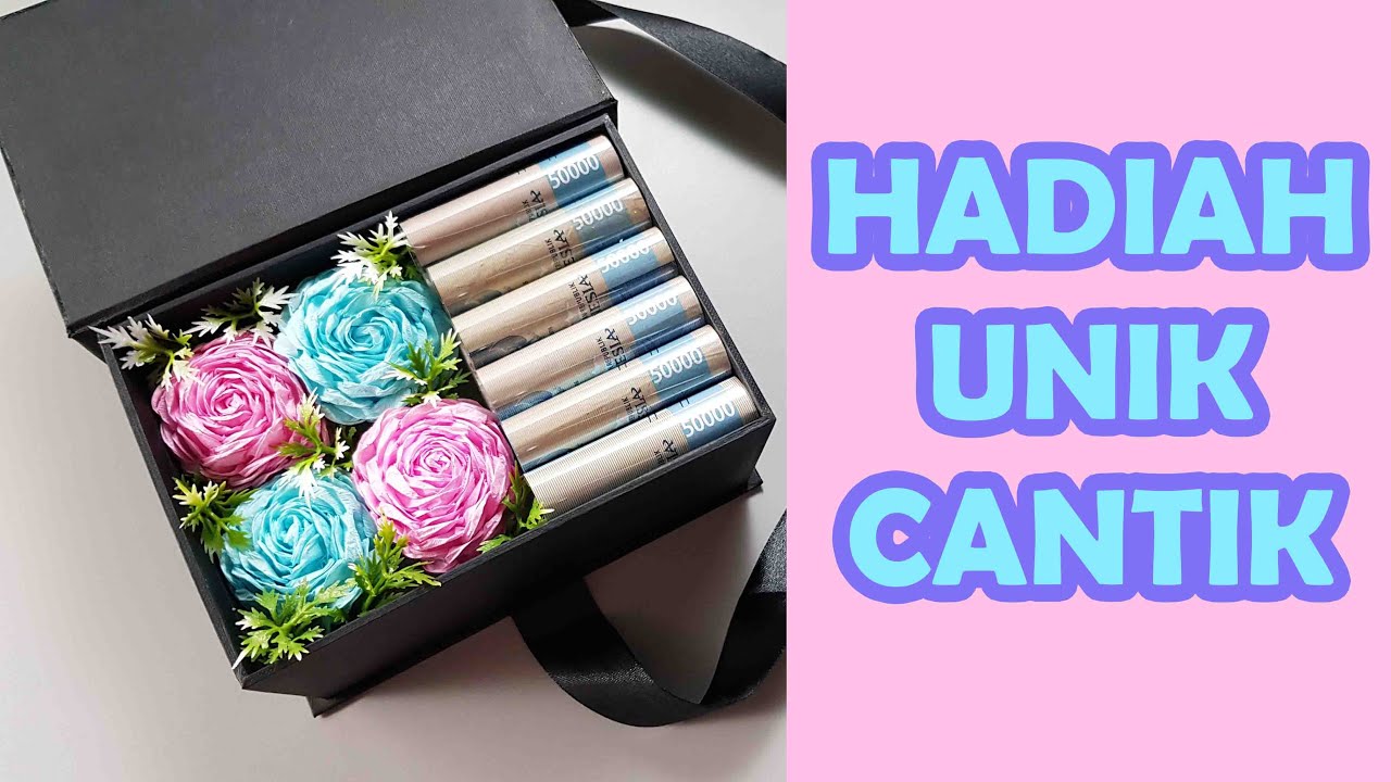 IDE KREATIF MEMBUAT HADIAH | MONEY FLOWER BOX | IDE UNIK MEMBERI HADIAH UANG