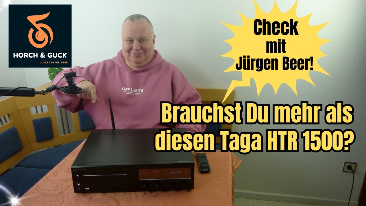 Taga Harmony HTR-1500V2–Hybrid-CD-Receiver mit Streaming, DAB & Röhrenklang im Check bei Jürgen Beer