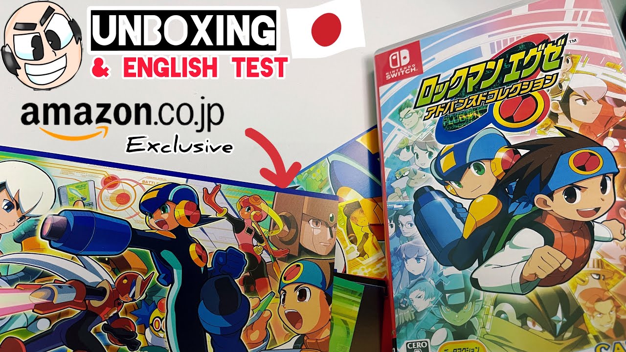 🇯🇵 Unboxing rockman.exe advance collection with amazon exclusive postcards megaman battle network