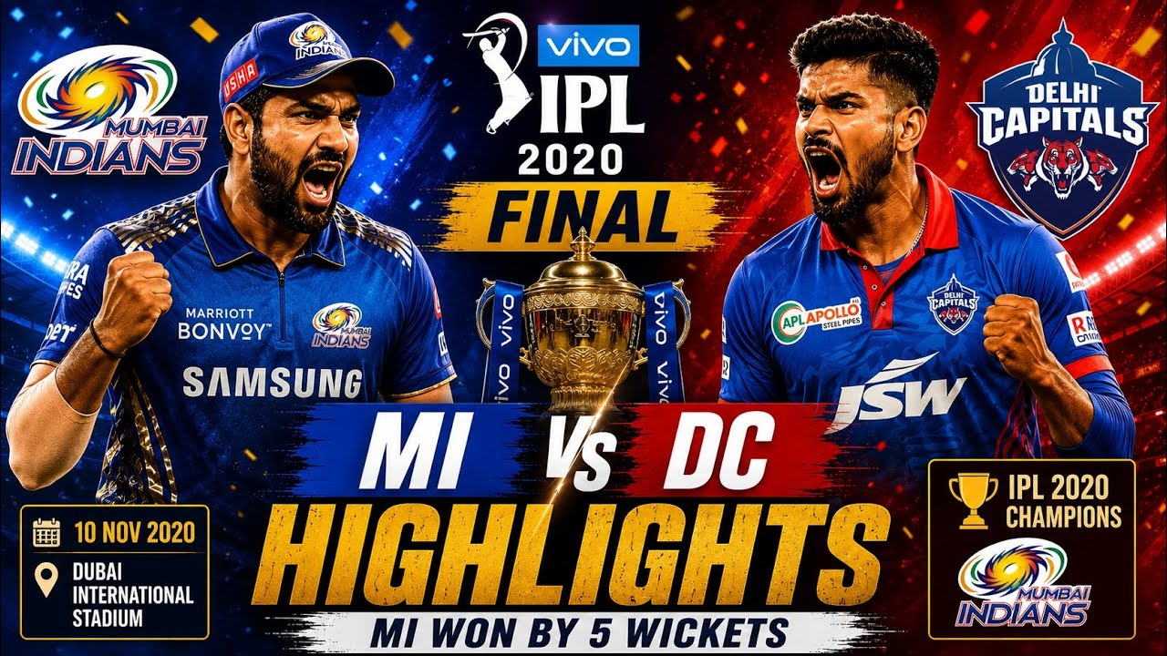 The Grand Finale of IPL 2020 🔥 | MI vs DC Match Highlights