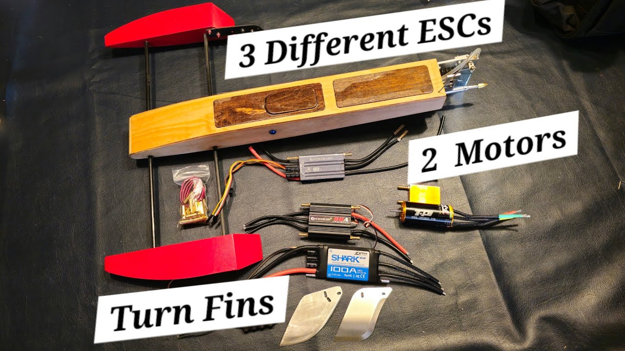 Comparing Different Electronics Choices for the Shrimp Outrigger. SSS - TP - Flycolor - Shark G2