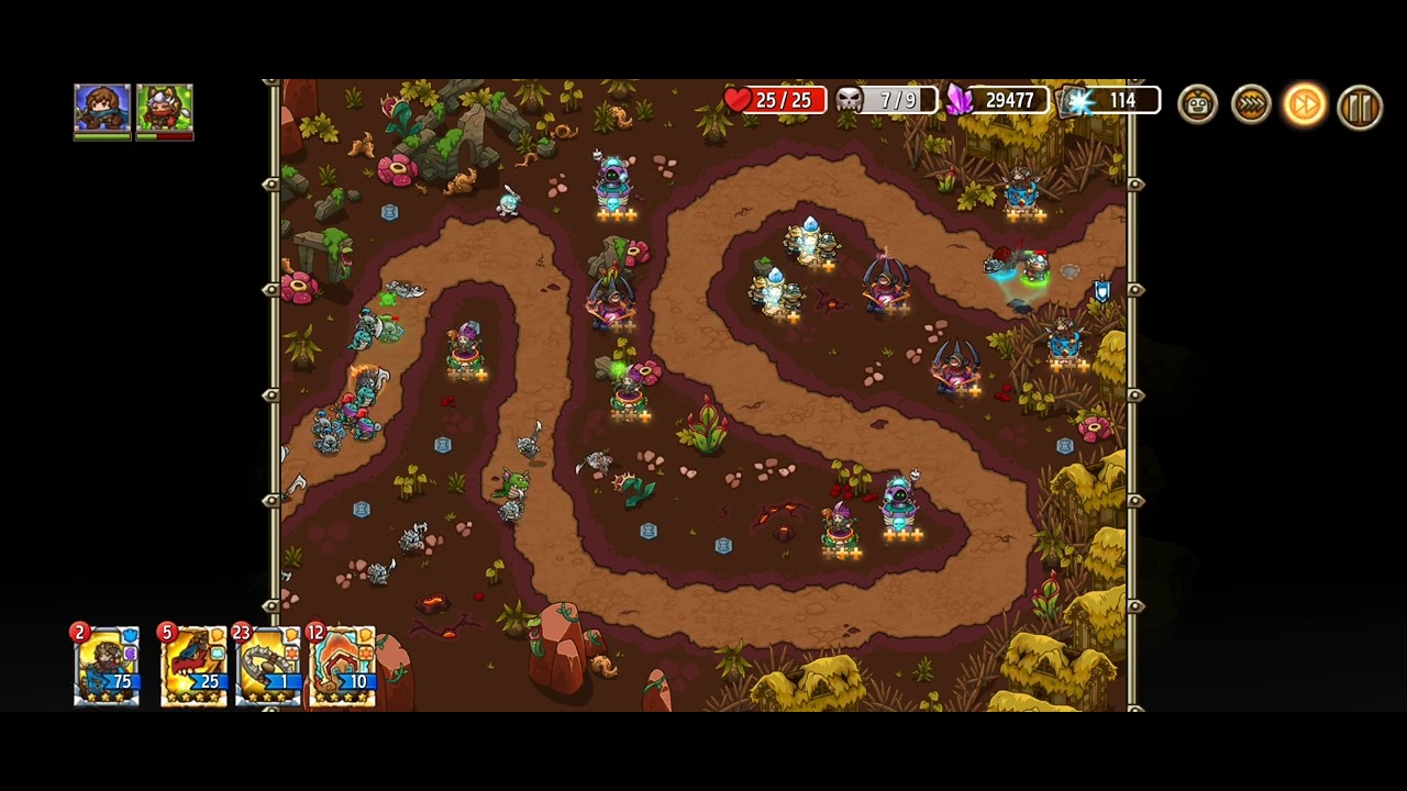 Crazy Defense Heroes Ruinland Invasion 16 Nightmare