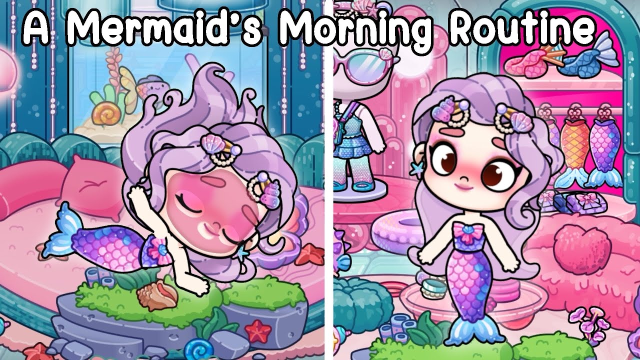 A Mermaid’s Morning Routine 🧜🏻‍♀️🐚 Movie Studio | Avatar World | Pazu