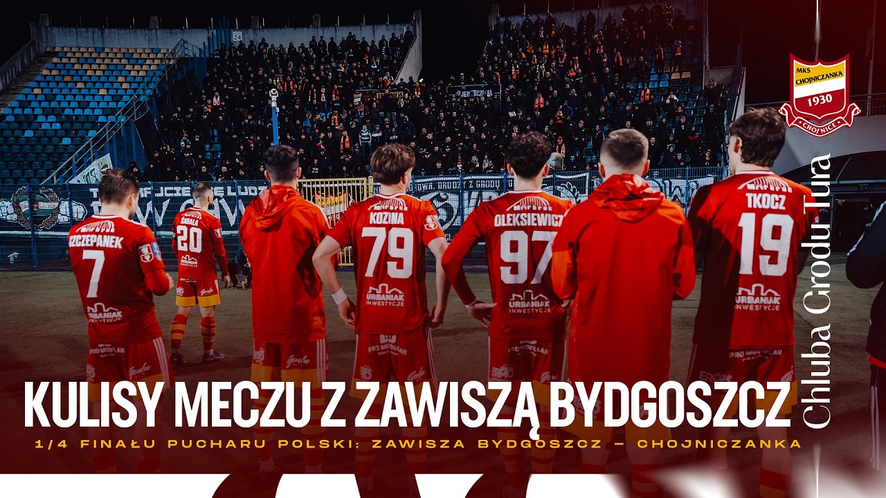 Kulisy meczu Zawisza Bydgoszcz - Chojniczanka (1:1, rz.k 5:4 - 1/4 finału Pucharu Polski - 2025/26)