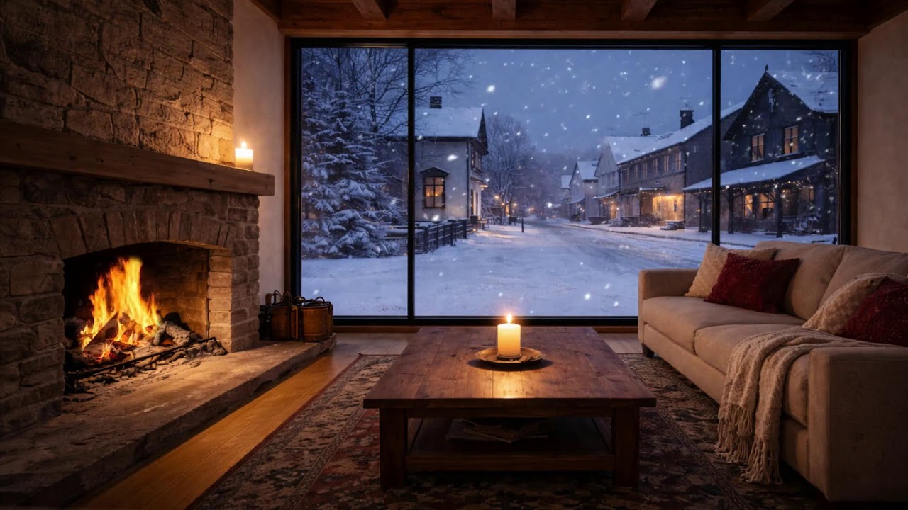 Quiet Winter Jazz  Smooth Background Music for Studying