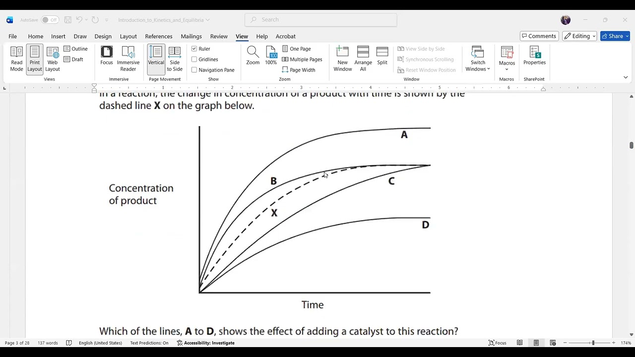 Reaction Kinetics and Reversible Reactions MCQs 1 to 12 A Levels Chemistry MCQs