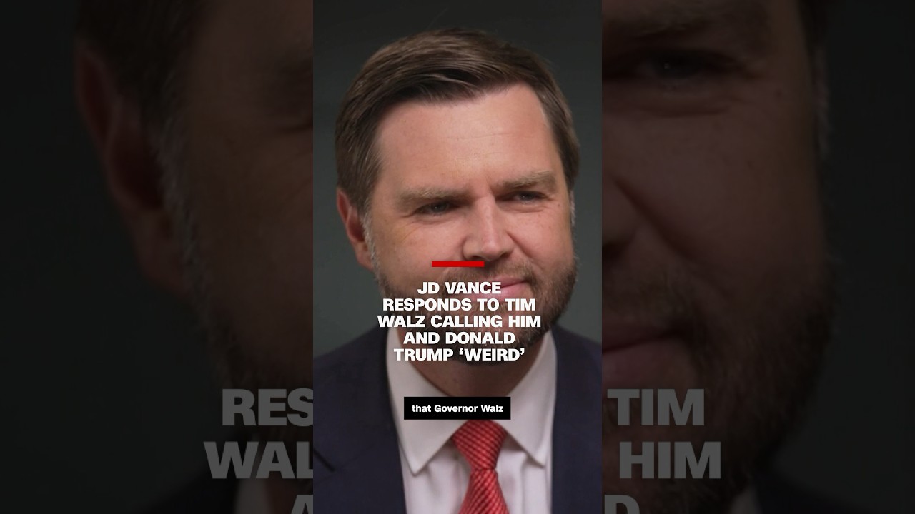 JD Vance responds to Tim Walz calling him and Donald Trump &ldquo;weird&rdquo; #cnn #news