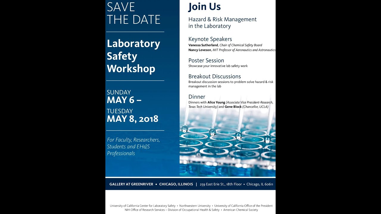 2018 Laboratory Safety Workshop: Professor Nancy Levenson
