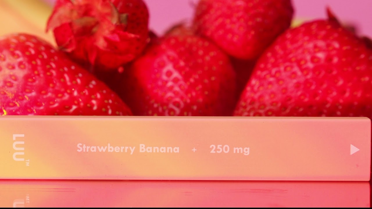 Try LUU Strawberry Banana CBD Hemp Blend 🍓🍌