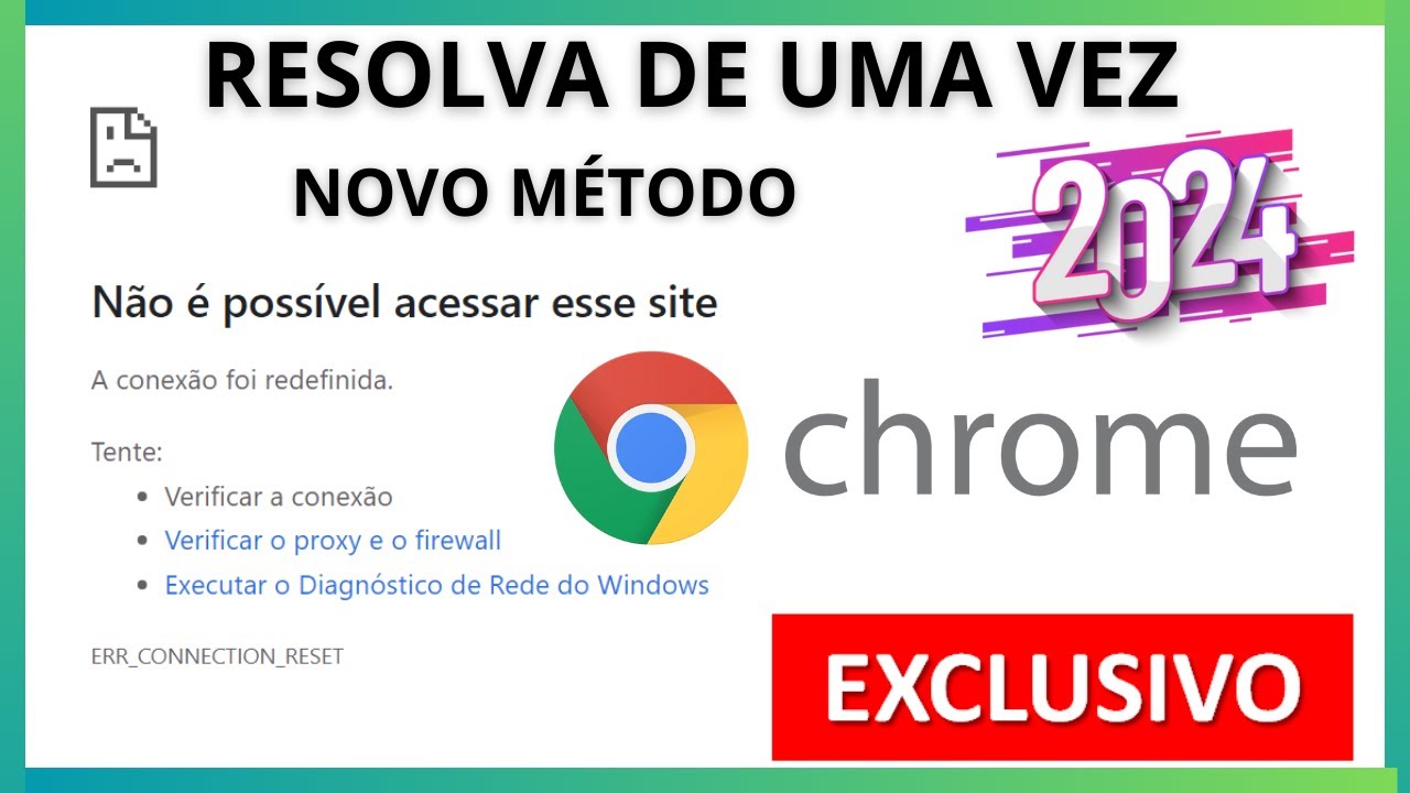 NÃO É POSSÍVEL ACESSAR ESSE SITE - COMO RESOLVER DO JEITO CERTO (Google Chrome 2024)
