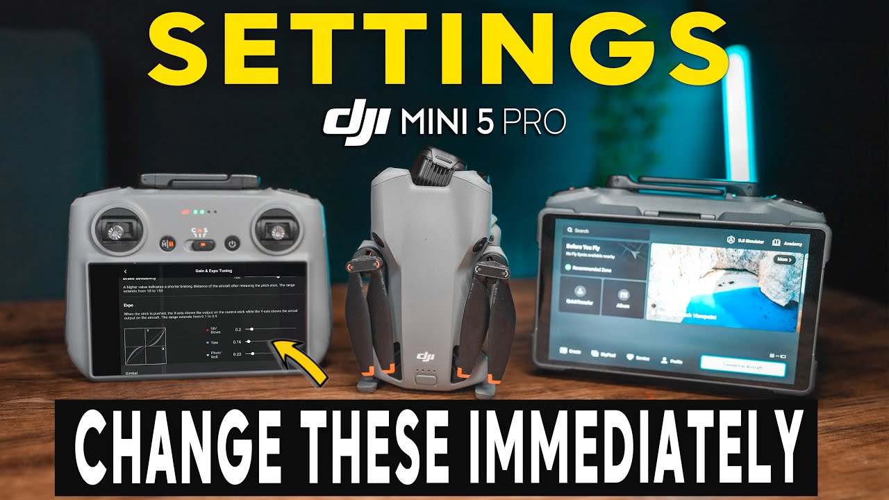 DJI Mini 5 PRO | НАСТРОЙКИ, КОТОРЫЕ НЕОБХОДИМО ИЗМЕНИТЬ НЕМЕДЛЕННО