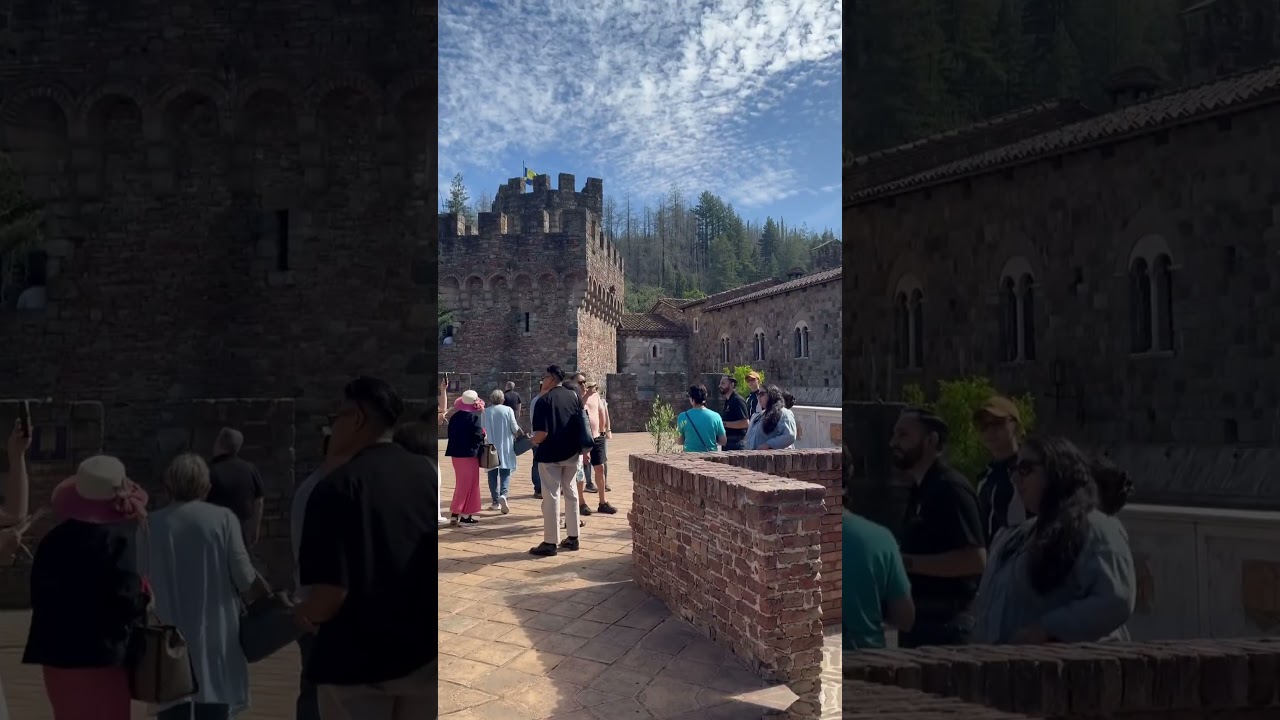 Winery in Northern Cali that look like Europe. #castellodiamorosa #winery #winetasting #napavalley
