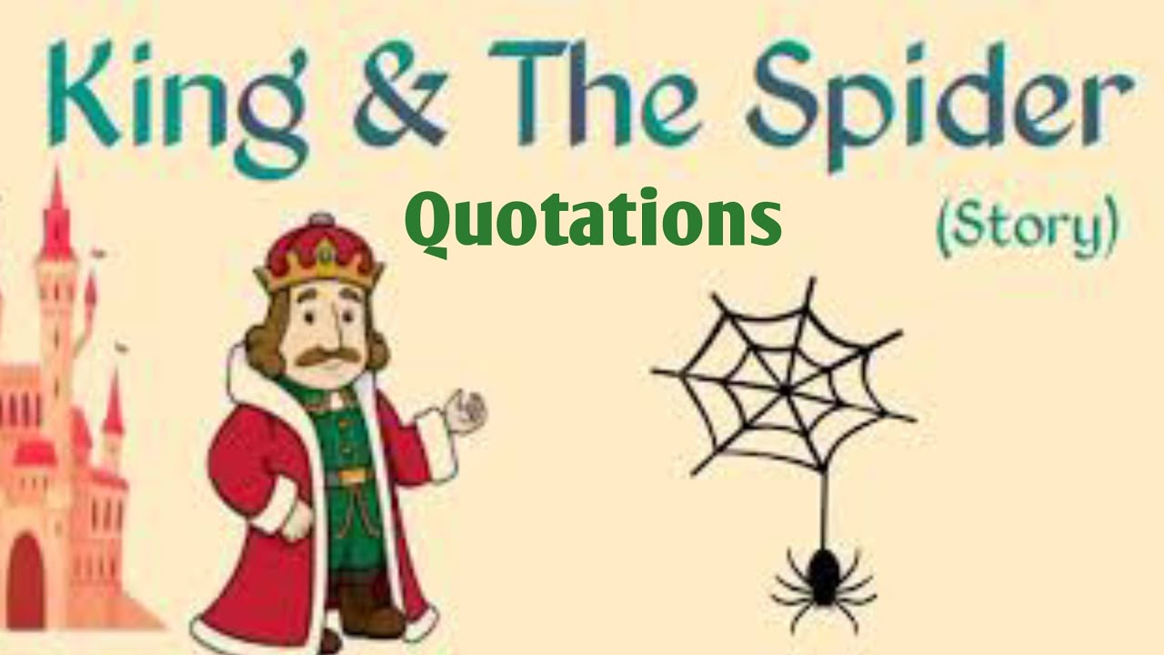 The king and Spider story quotations | Try, Try Again story Quotations