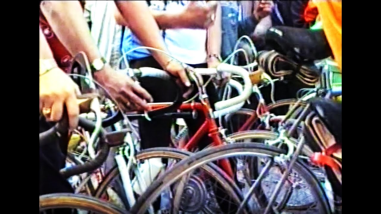 Prima pedalata ecologica montefanese, maggio 1988. Le iscrizioni.