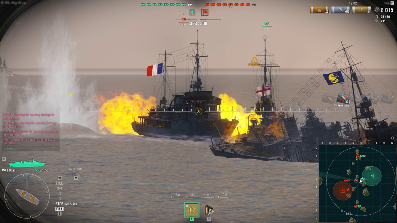 World of Warships - I GRYF EU C 1st Co-op PvE &ndash; Std. Battle &ndash; ISLANDS