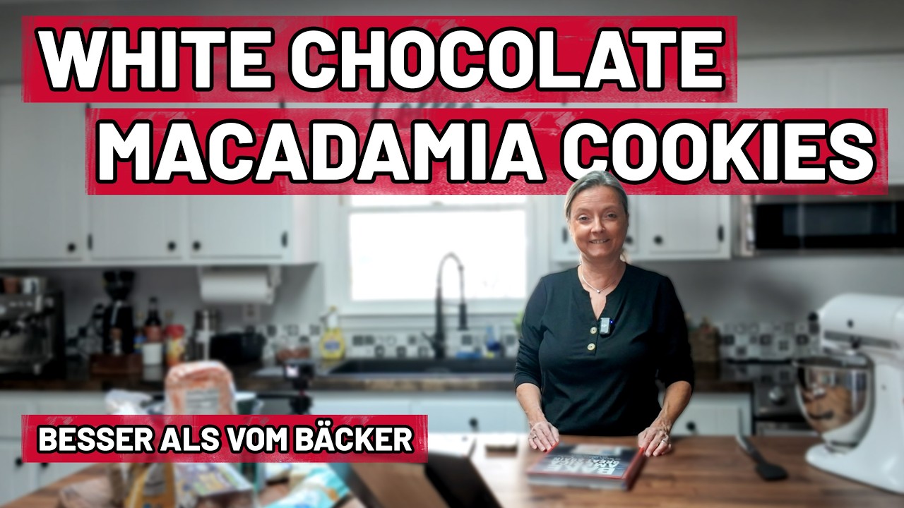 White Chocolate Macadamia Cookies Rezept | Made in USA