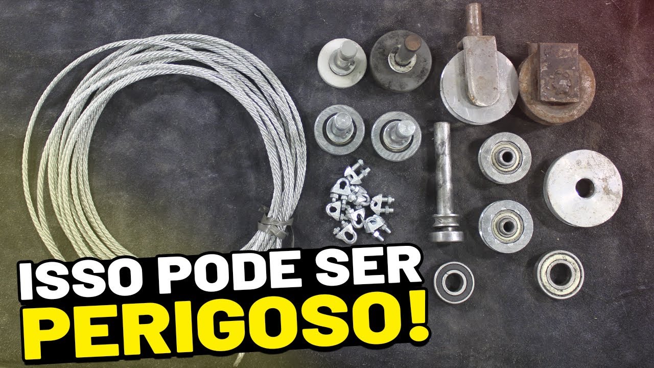 Manutenção Preventiva de Portão Basculante, Como Lubrificar, Trocar Cabo de Aço e Peças.