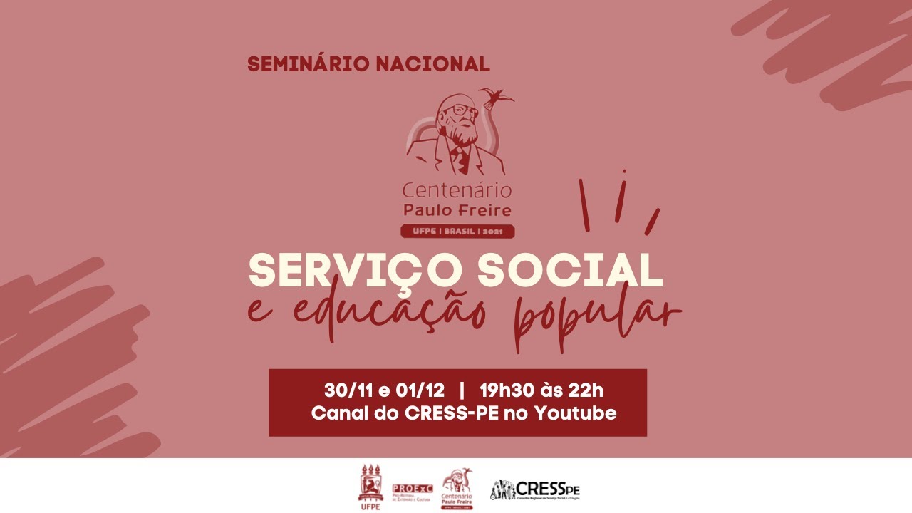 Seminário Nacional Serviço Social e Educação Popular | 1º dia (30/11)