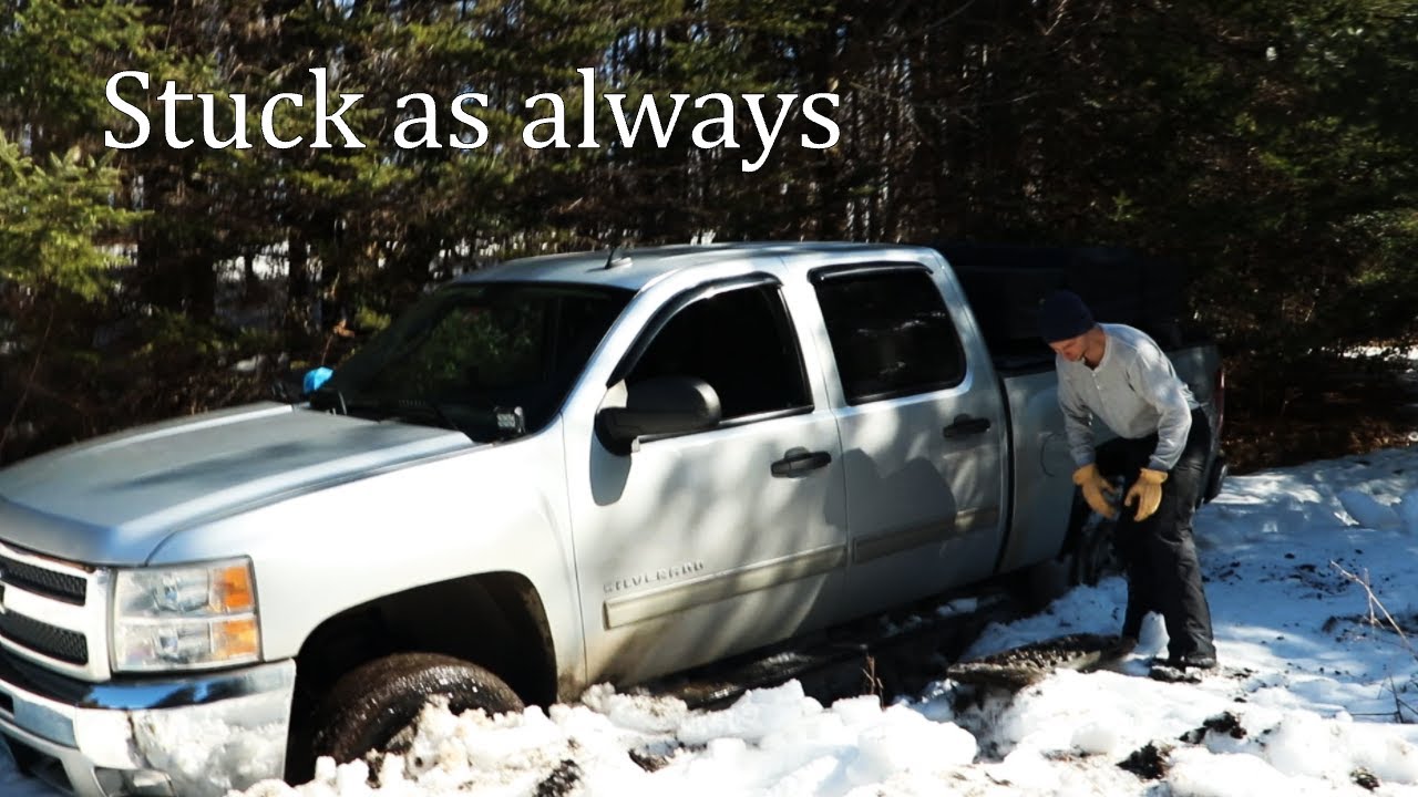 Off-roading in my lifted 2013 Silverado 1500 and getting stuck!!!
