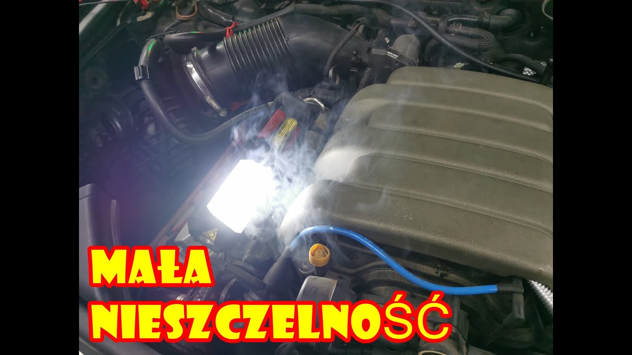Sprawdzanie nieszczelności w układzie dolotowym dymem diagnostyka AUTOOL SDT101