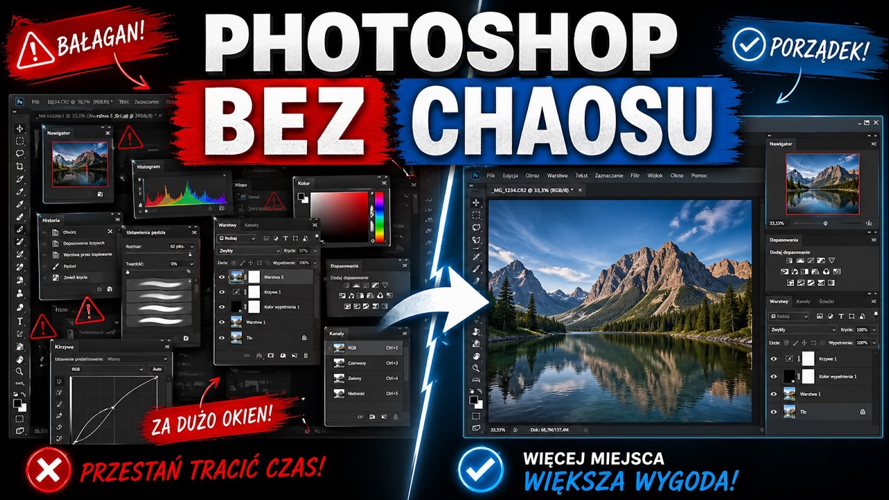 Nie zaczynaj pracy w Photoshopie, zanim tego nie ustawisz