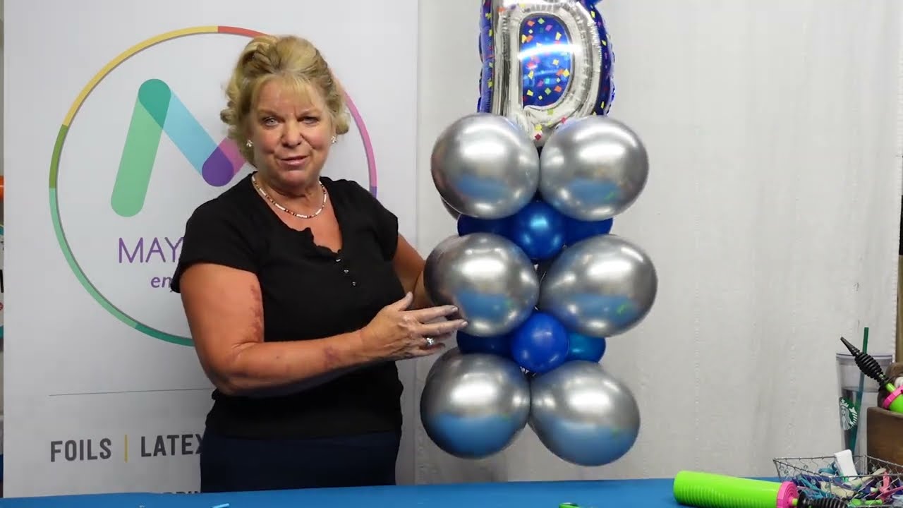Mayflower Party Balloon Basics Air-Filled Standing Marquee_YouTube