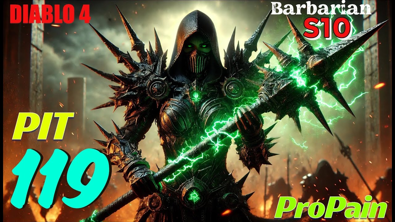 Diablo 4 Barbarian S10 Pit 119 - 13:27