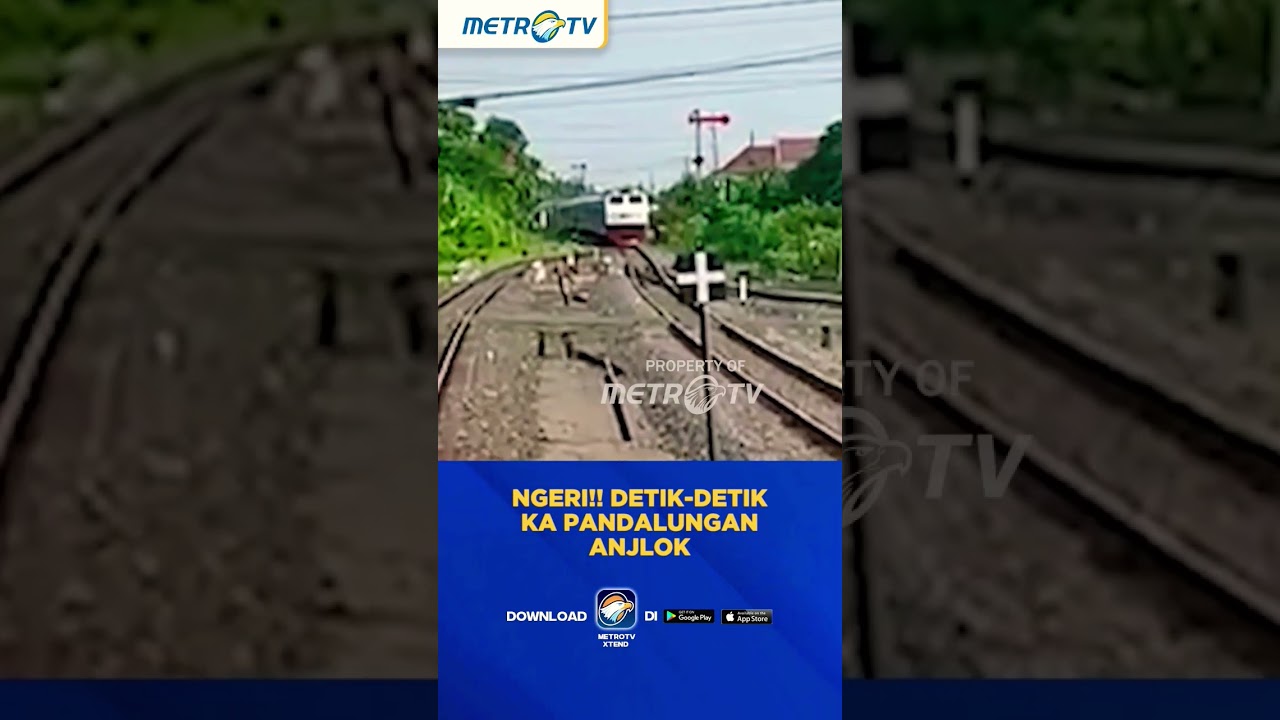 kereta api CC 203 anjlok di rel relnya patah