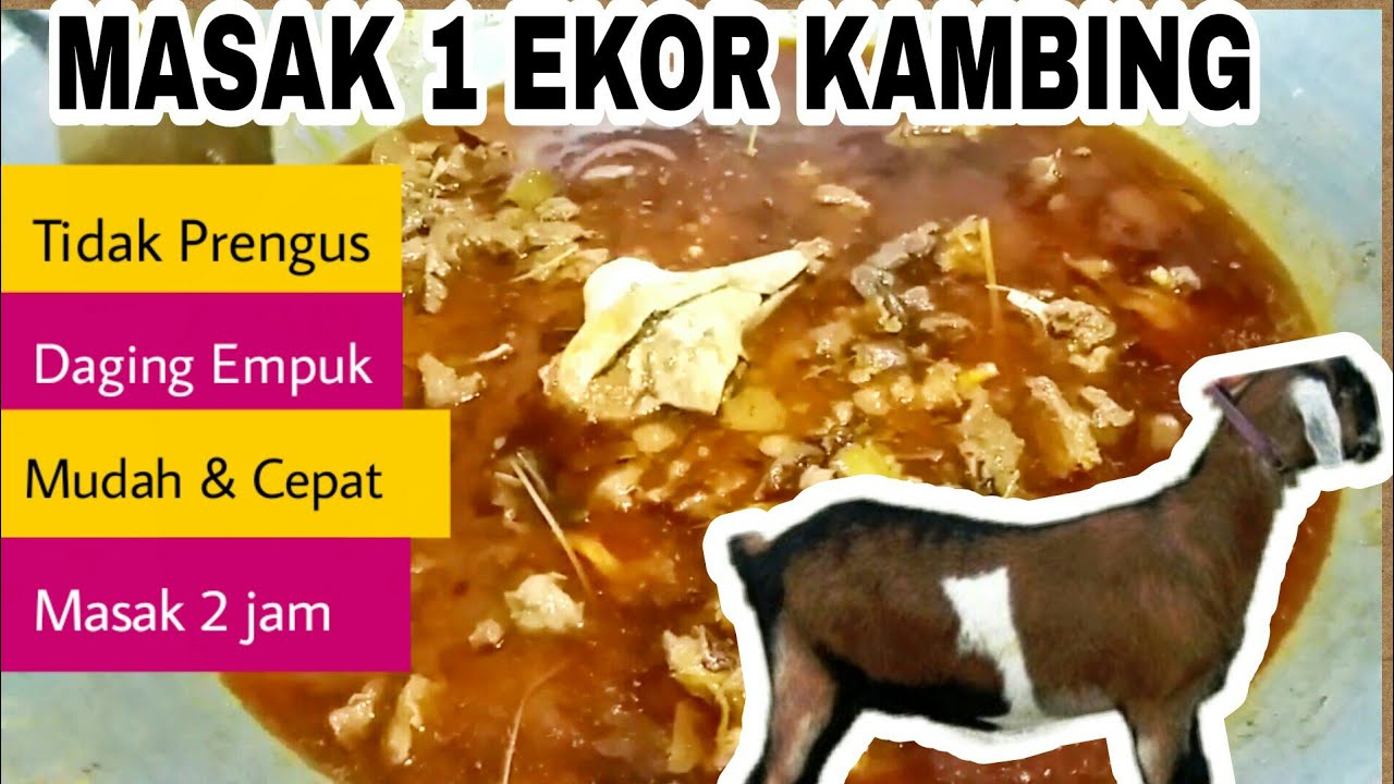 Masak Satu Ekor Kambing Tanpa Bau Prengus INI RAHASIANYA..