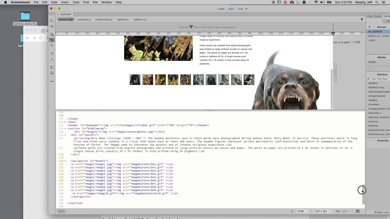 Javascript Lightbox 2 demo