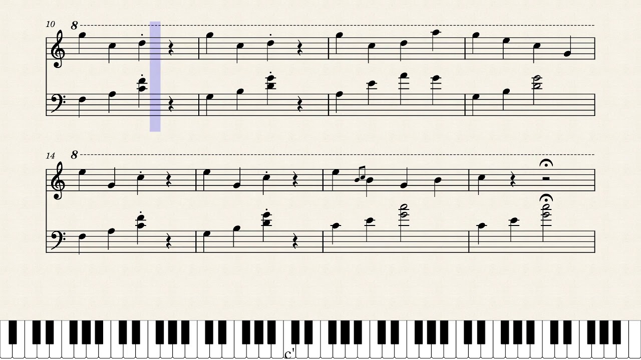 kuroba Water sort puzzle AD song (星茶会) piano score