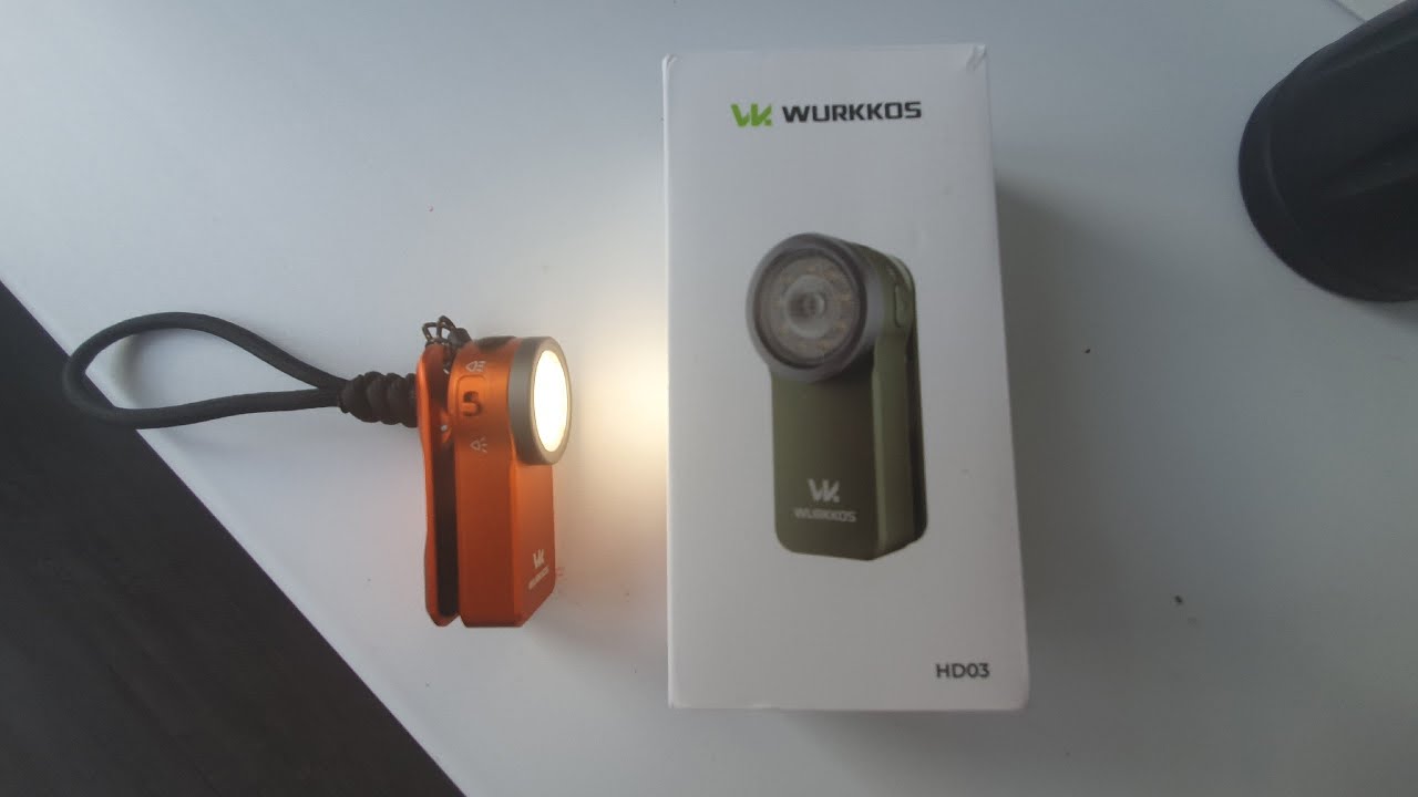 Легкий очень яркий фонарик WURKKOS