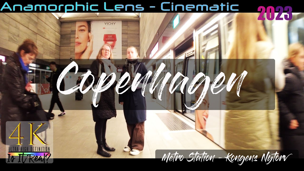 Copenhagen, Denmark | Kongens Nytorv Metro Station | Anamorphic Lens | 4K | Spring | 2023