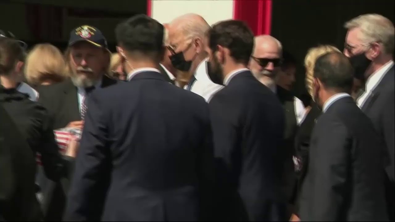 WATCH: Biden speaks at unscheduled stop at a volunteer fire dept in Shanksville, PA.