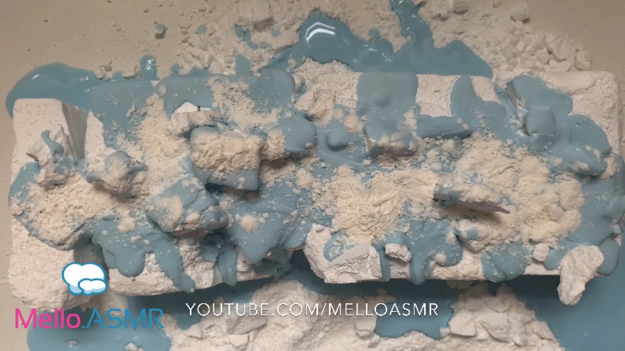 Fall Asleep Fast | ASMR Crunch | Crushing  Paste covered Gymchalk | with Compilation | Anxiety help