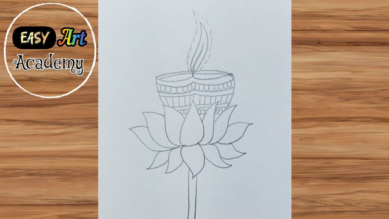 Easy lotus and deep Drawing 😍