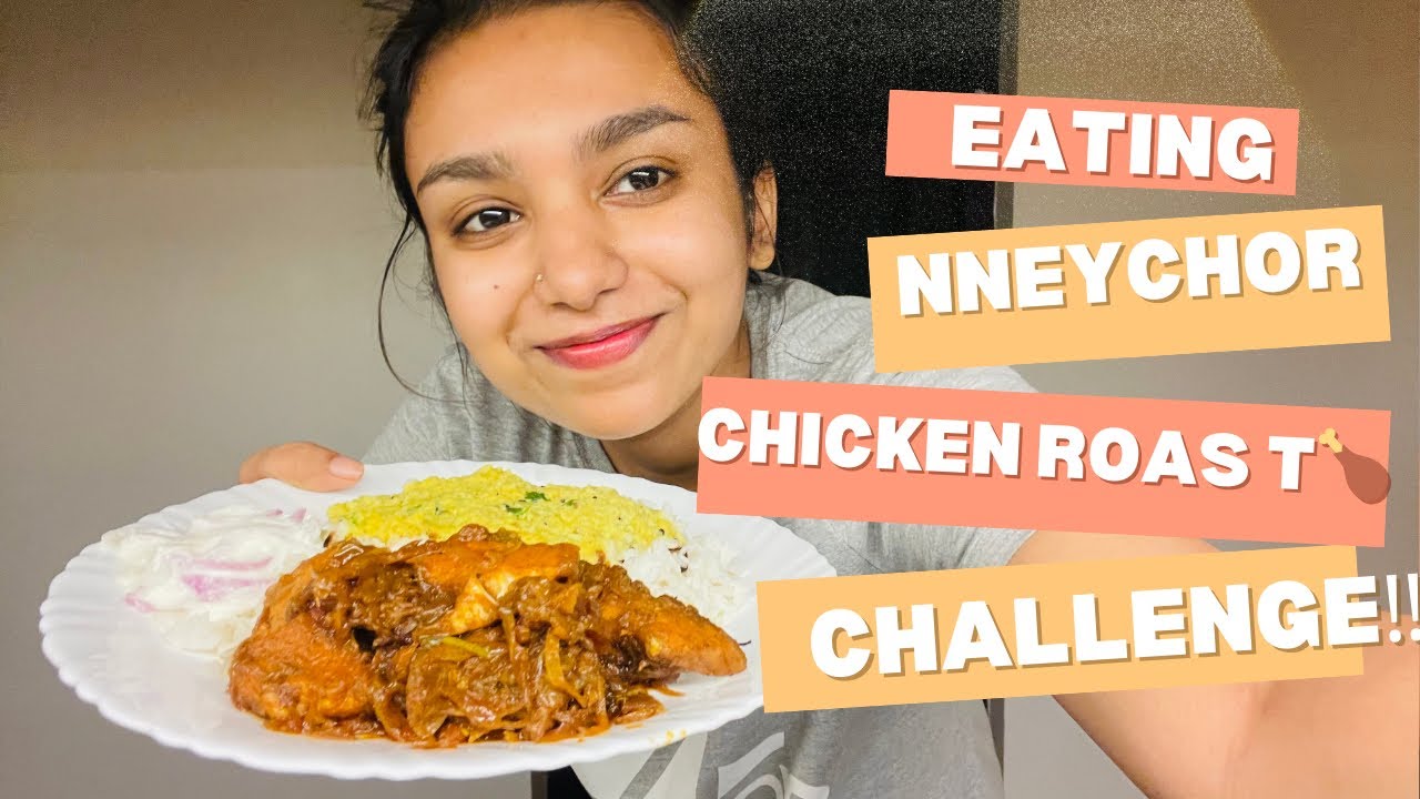 Eating Chicken Roast and Nneychor challenge‼️🍗|| Mukbang Asmr📢