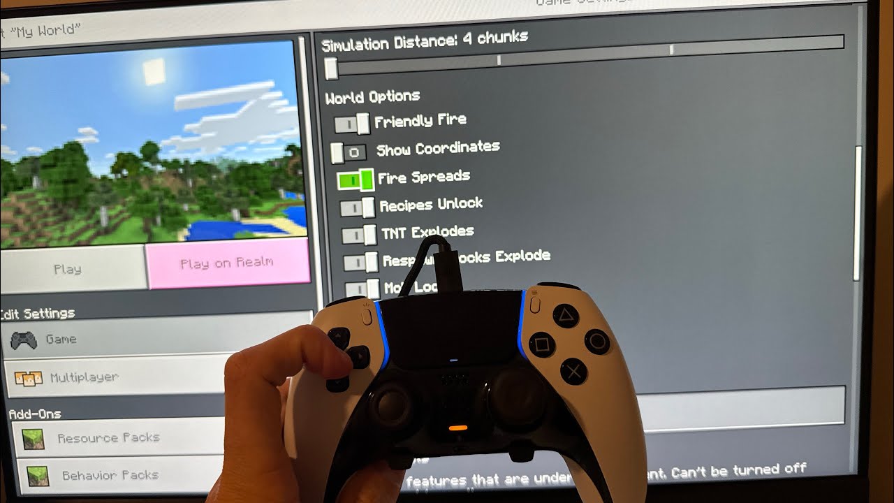 Minecraft Bedrock Edition: How to Turn On/Off Fire Spreads for Created World Tutorial! *2024*