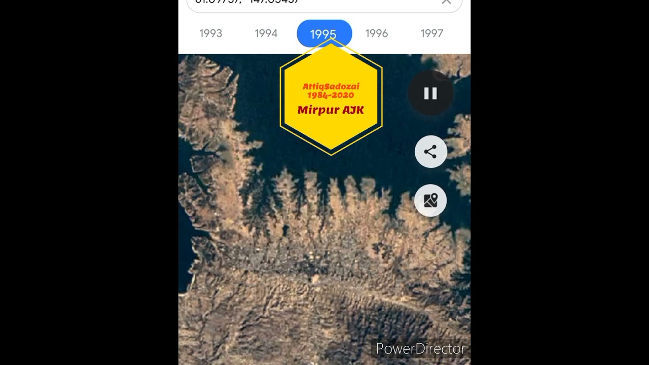 Google Earth Timelapse : Mirpur Azad Kashmir 1984 to 2020