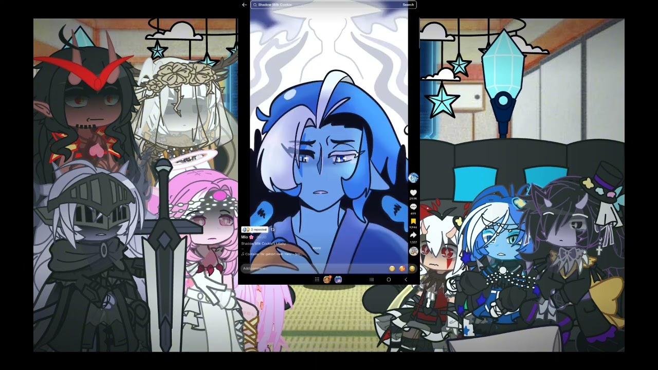 The beasts (+ Black Sapphire and Candy apple) react to Shadow milk cookie [2/2]
